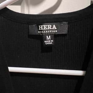 Black button down dress